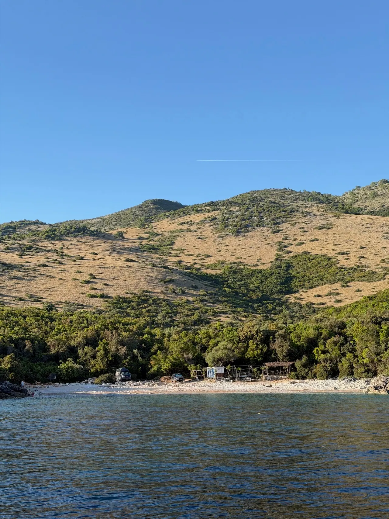 Hidden cove on the route