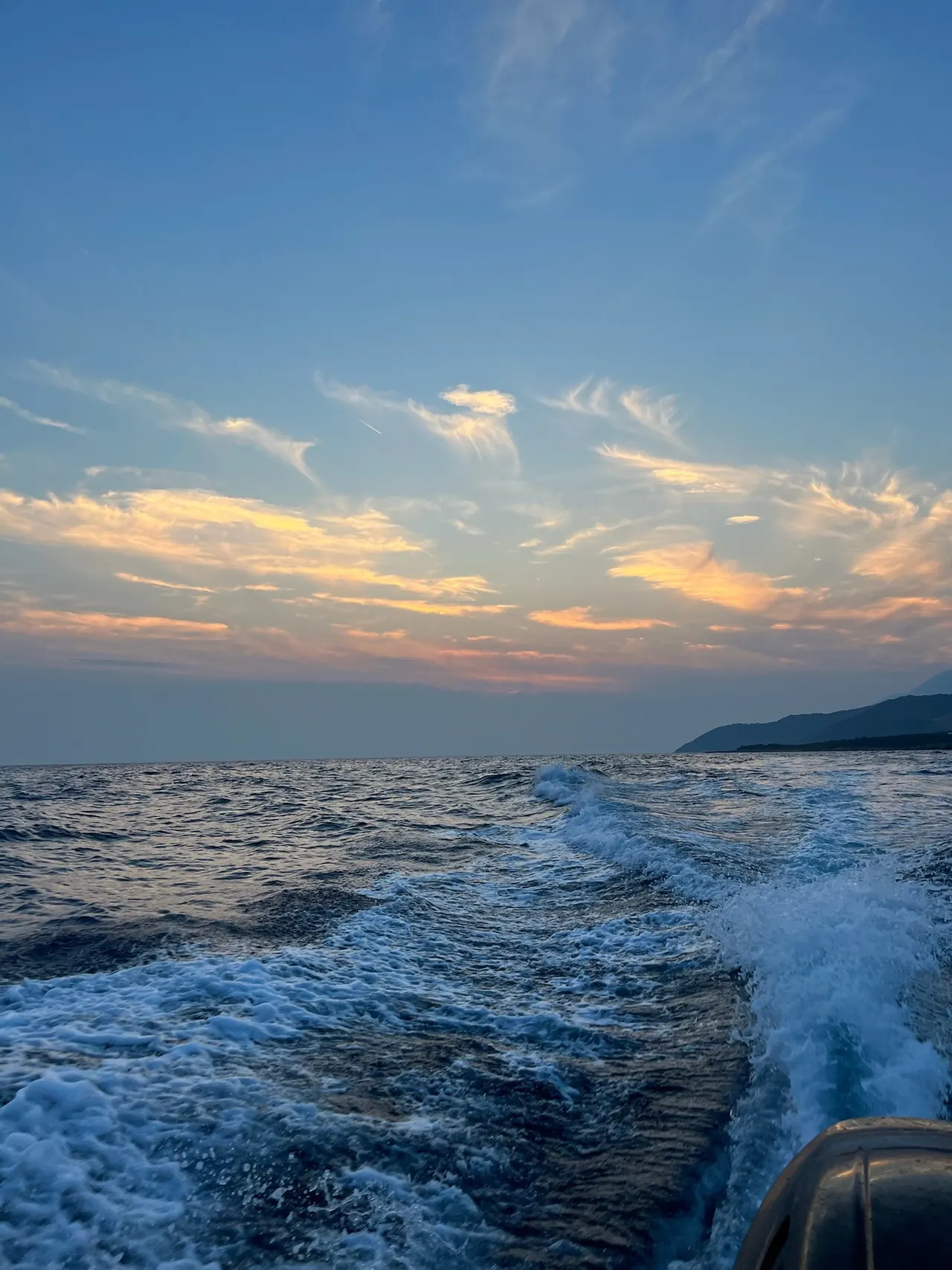 Evening light on the Albanian Riviera